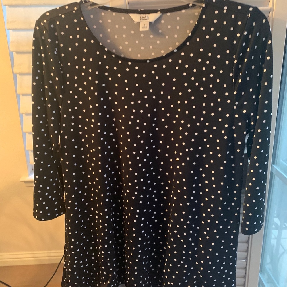 🖤🖤🤍CROFT&BARROW TOP🤍🖤🖤Small ( NWT)